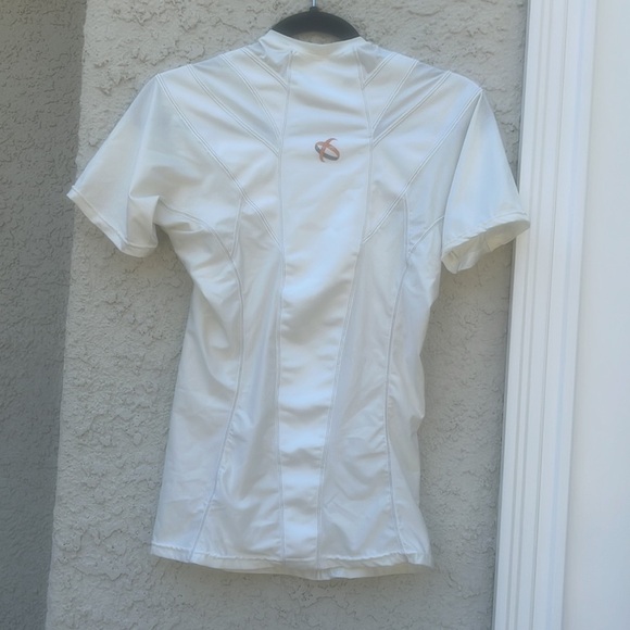 OPEDIX Men's White Compression Posture Crew Short Sleeve Shirt Men's Size L - Picture 3 of 8